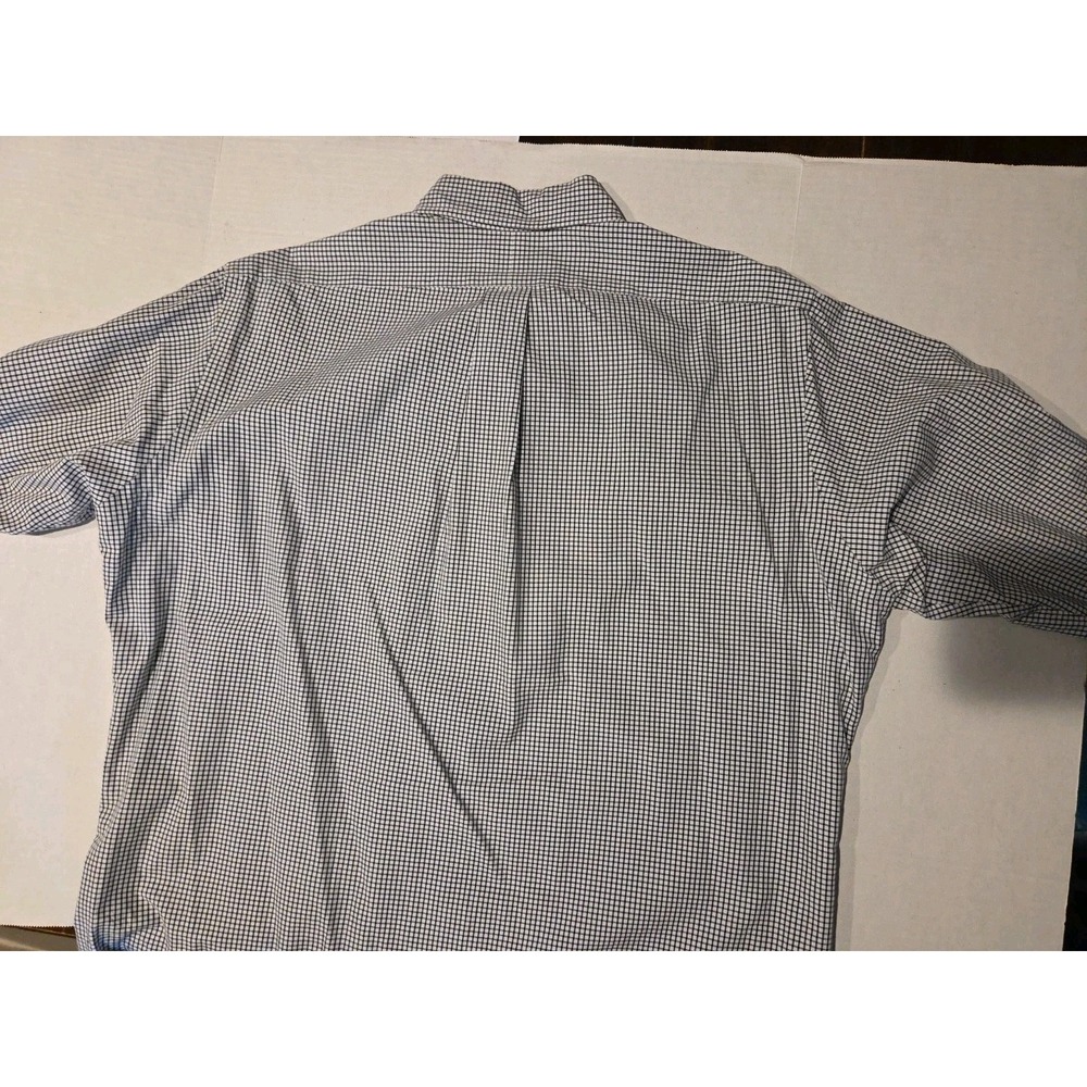 Men's‎ XL Polo Ralph Lauren Button Down Blue Checkered Shirt Long Sleeve Preppy - Picture 6 of 6